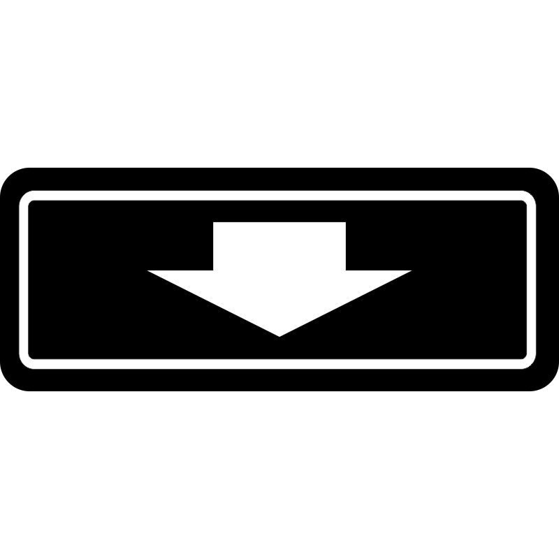 Plaque de stationnement complémentaire avec flèche vers le bas ou le haut, rouge sur fond noir Matériaux:Autocollant de Vinyle D