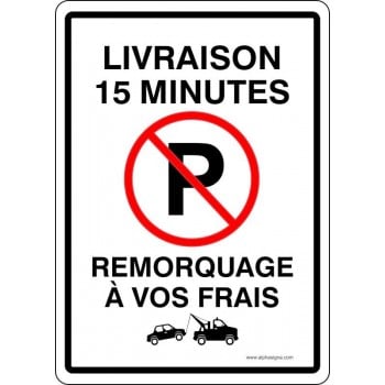 Affiche de stationnement interdit: Vignettes seulement, remorquage à vos frais Matériaux:Autocollant de Vinyle Dimensions:10" x 