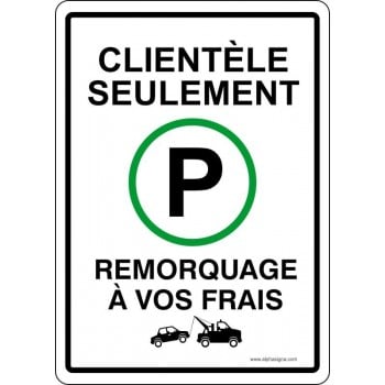 Affiche de stationnement interdit: Livraison 15 minutes seulement, remorquage à vos frais Matériaux:Autocollant de Vinyle Dimens