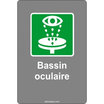 Affiche de sécurité aux normes CSA: URGENCE Bassin oculaire