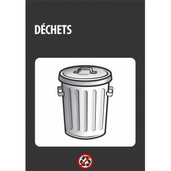 Affiche de recyclage Recyc-Québec: Déchets