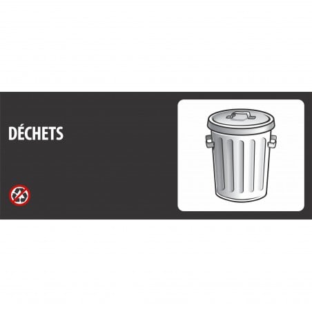 Affiche rectangulaire de recyclage Recyc-Québec: Déchets