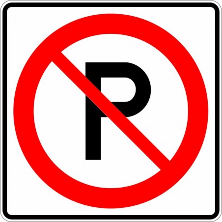 Panneau de prescription de stationnement (MTQ) P-150-1- Stationnement interdit