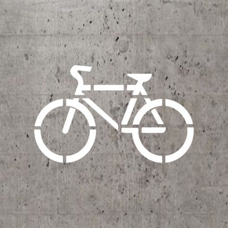 Pochoir stencil standard: Vélo