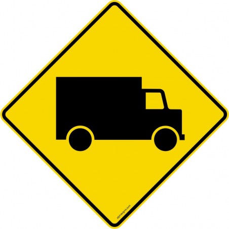 Panneau de danger D-270-11-G: Passage pour camions