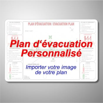 Affiche pour votre Plan d'Évacuation personnalisé