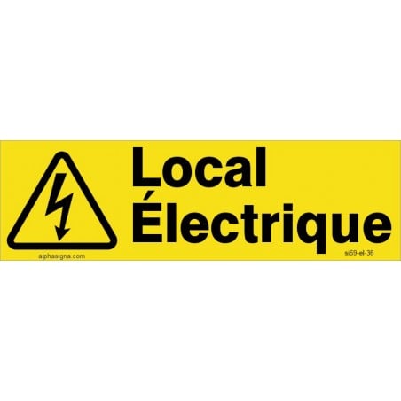Affiche de sécurité: Local électrique