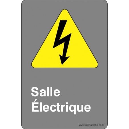 Affiche de sécurité aux normes CSA: Salle électrique