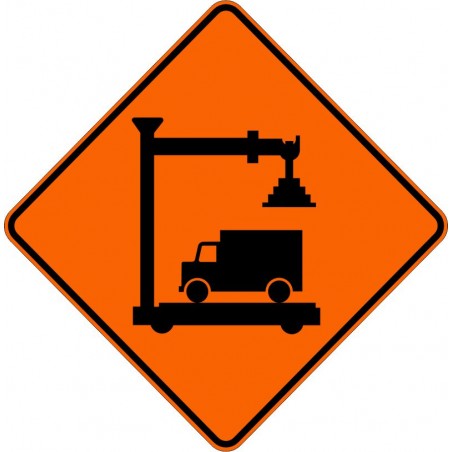 Panneau de travaux routiers: Poste de contrôle du transport routier temporaire:  t-50-5