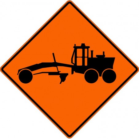 Panneau de travaux routiers: Niveleuse: t-50-6