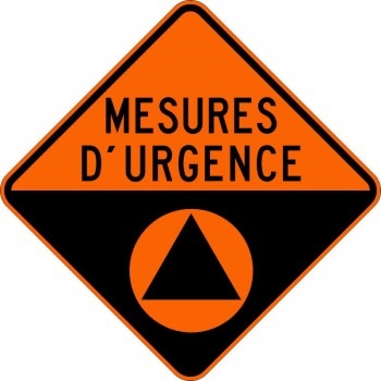 Panneau de travaux routiers: Mesures d’urgence: t-50-8