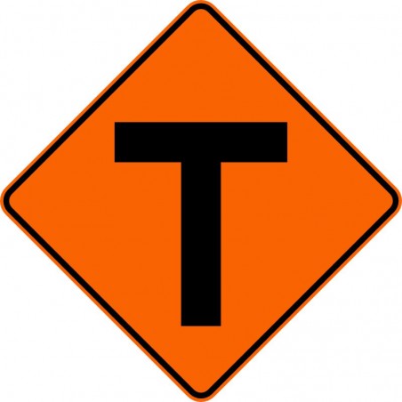 Panneau de travaux routiers: Intersection: T-D-170-2