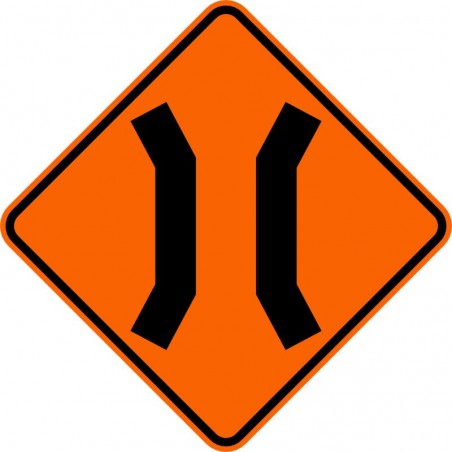 Panneau de travaux routiers: Passage étroit: T-D-200