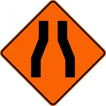 Panneau de travaux routiers: Chaussée rétrécie: T-D-210-1
