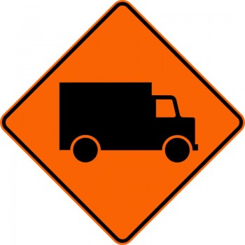 Panneau de travaux routiers: Passage pour camions: T-D-270-11-g