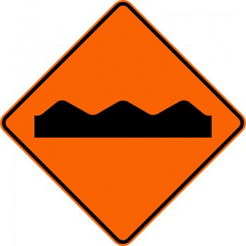 Panneau de travaux routiers: Chaussée cahoteuse: T-D-360