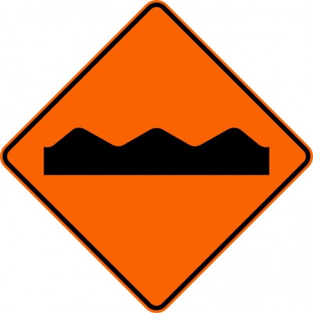 Panneau de travaux routiers: Chaussée cahoteuse: T-D-360