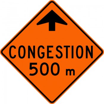 Panneau de travaux routiers: Signal avancé de congestion: T-230-1
