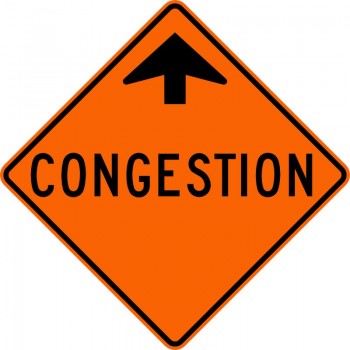 Panneau de travaux routiers: Signal avancé de congestion: T-230-2