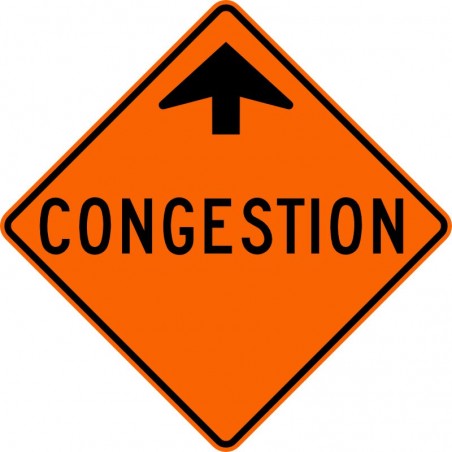 Panneau de travaux routiers: Signal avancé de congestion: T-230-2