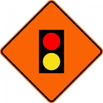 Panneau de travaux routiers: Signal avancé de la barrière de contrôle de la circulation pour travaux: T-61