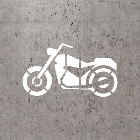 Pochoir stencil standard pictogramme: Motocyclette