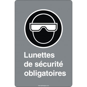 Affiche de sécurité aux normes CSA: Lunettes de sécurité obligatoire