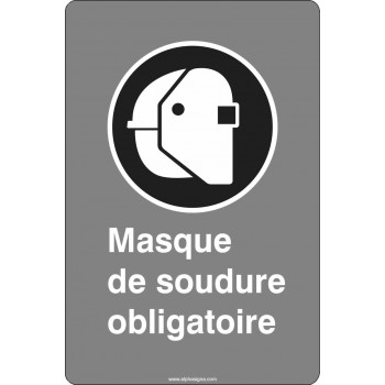 Affiche de sécurité aux normes CSA: Masque de soudure obligatoire