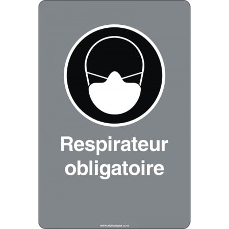 Affiche de sécurité aux normes CSA: Respirateur obligatoire