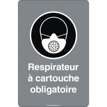 Affiche de sécurité aux normes CSA: Respirateur à cartouche obligatoire