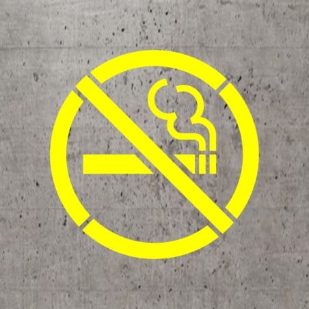 Pochoir stencil standard: Interdiction de fumer