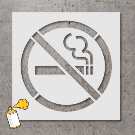 Pochoir stencil standard: Interdiction de fumer