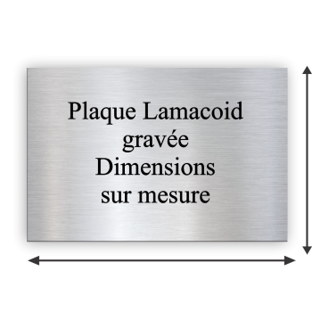 Plaque gravé aux dimensions personnalisables