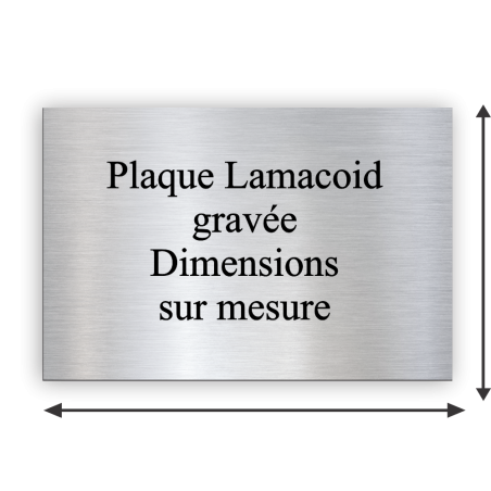 Plaque gravé aux dimensions personnalisables