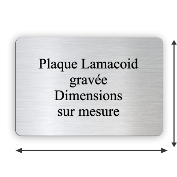 Plaque gravé aux dimensions personnalisables