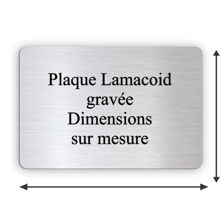 Plaque gravé aux dimensions personnalisables