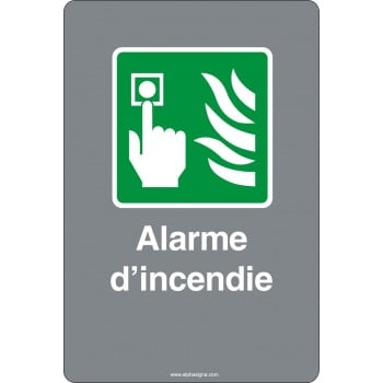 Affiche de sécurité aux normes CSA: URGENCE Alarme d'incendie