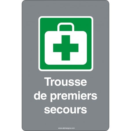 Affiche de sécurité aux normes CSA: URGENCE Trousse de premiers secours
