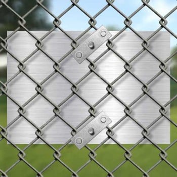 Attache de fixation d'affiche par les coins, pour clôture maillée "Frost" (paquet de 2)