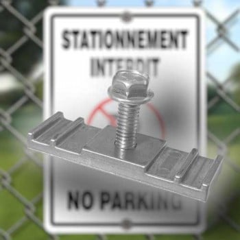 Attache de fixation d'affiche par les coins, pour clôture maillée "Frost" (paquet de 2)