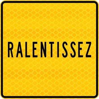 Panneau de danger: Ralentissez: ap-045
