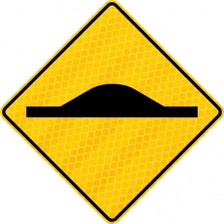 Panneau de danger: Présence d’un dos d’âne allongé ou d’un coussin