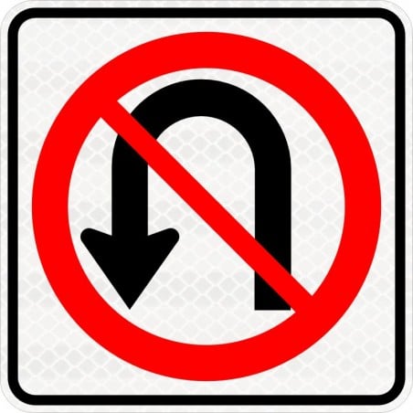 Panneau de demi-tour interdit