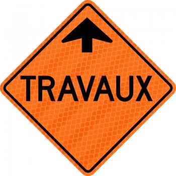 Panneau de travaux routiers: Signal avancé de travaux