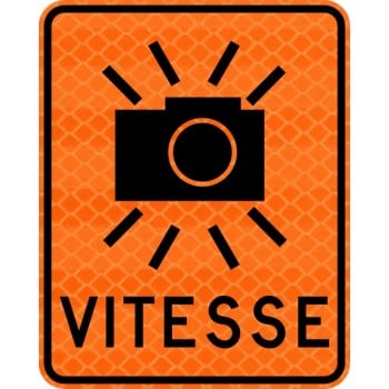Panneau de travaux: Radar de vitesse