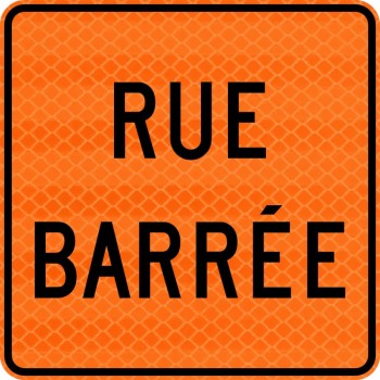 Panneau de travaux routiers