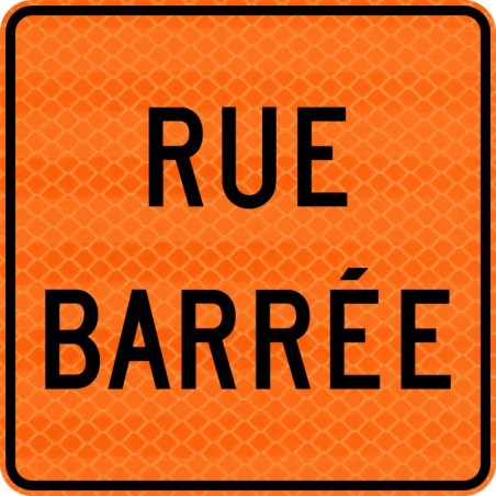 Panneau de travaux routiers