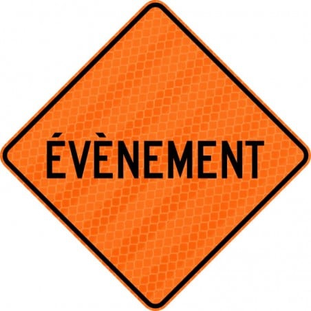 Panneau de travaux routiers: Évènement