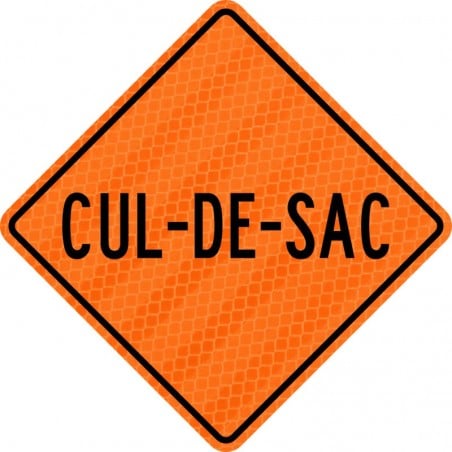 Panneau de travaux routiers: Cul-de-sac