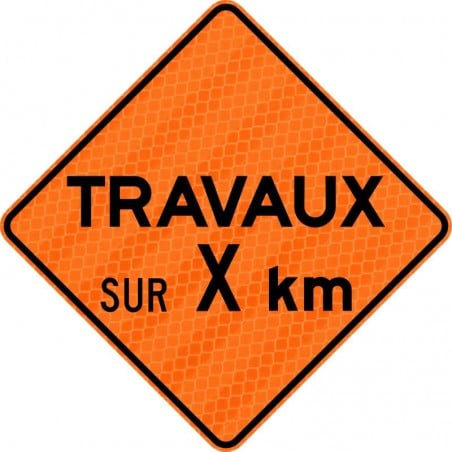 Panneau de travaux routiers: Étendue des travaux